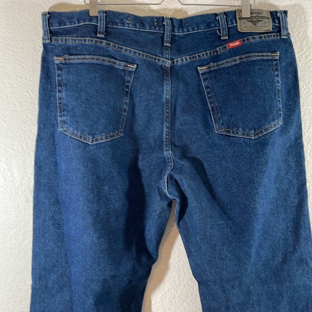 WRANGLER Regular Fit Straight Leg Opening Denim Jeans Size 42x30 NEW - Picture 5 of 11